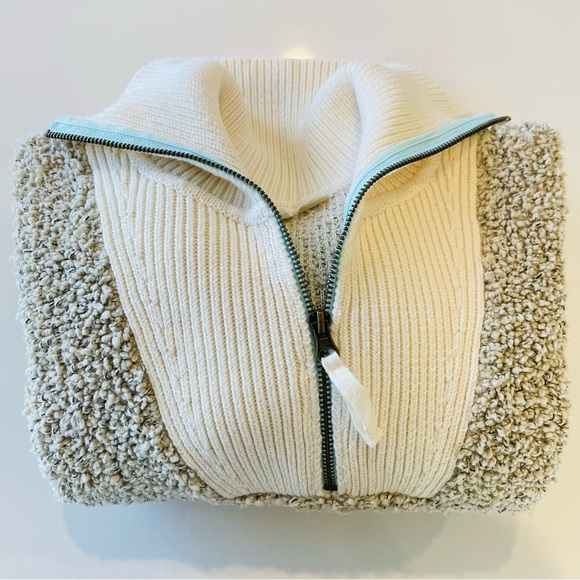 Anthropologie Moth nubby knit quarter-zip pullover sweater Size: M - Picture 8 of 11